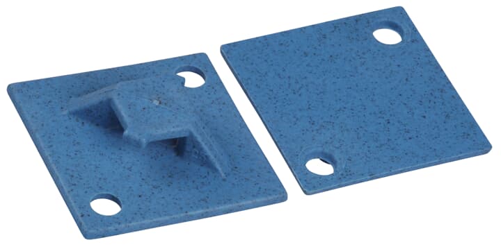 Thomas & Betts - Embase détectable 2 voies 29x29mm polypropylène bleu