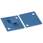 Thomas & Betts - Embase détectable 2 voies 29x29mm polypropylène bleu