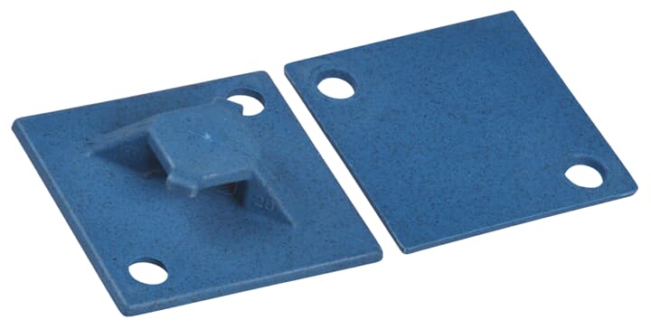 Thomas & Betts - Embase détectable 2 voies 29x29mm polyamide bleu