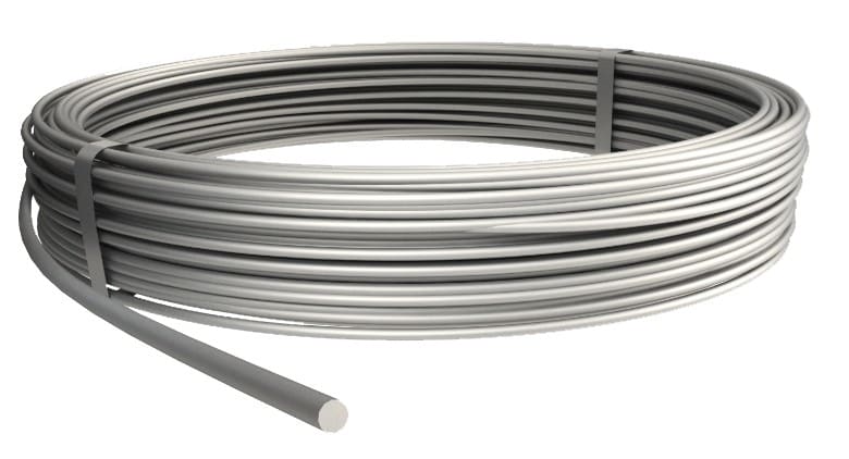 Adee - conducteur de descente rond aluminium 8mm le mètre linéaire