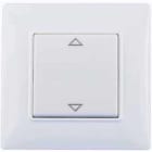 Adee - Emetteur mural blanc complet PLANA? 1 Touche 2 modules Volet Roulant