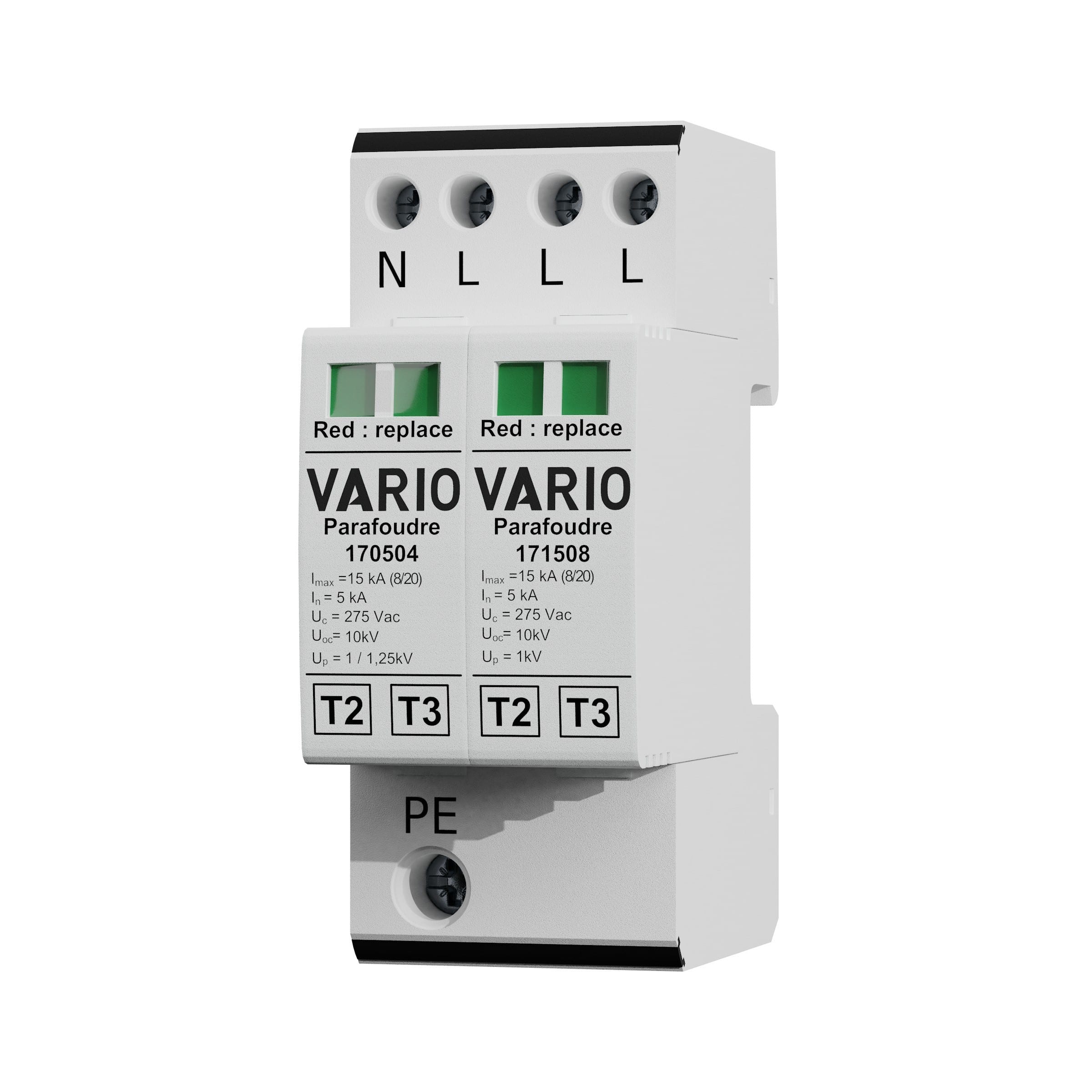 Adee - parafoudre mod tétra compact C2 Uc 275V Imax 15kA sans TS