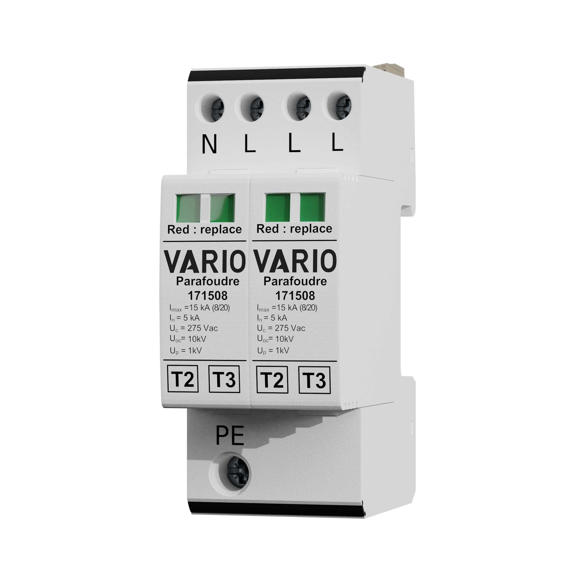 Adee - parafoudre mod tétra compact C1 Uc 275V Imax 15kA avec TS