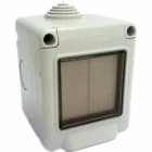 Adee - Emetteur mural extérieur en saillie 2 touches IP55