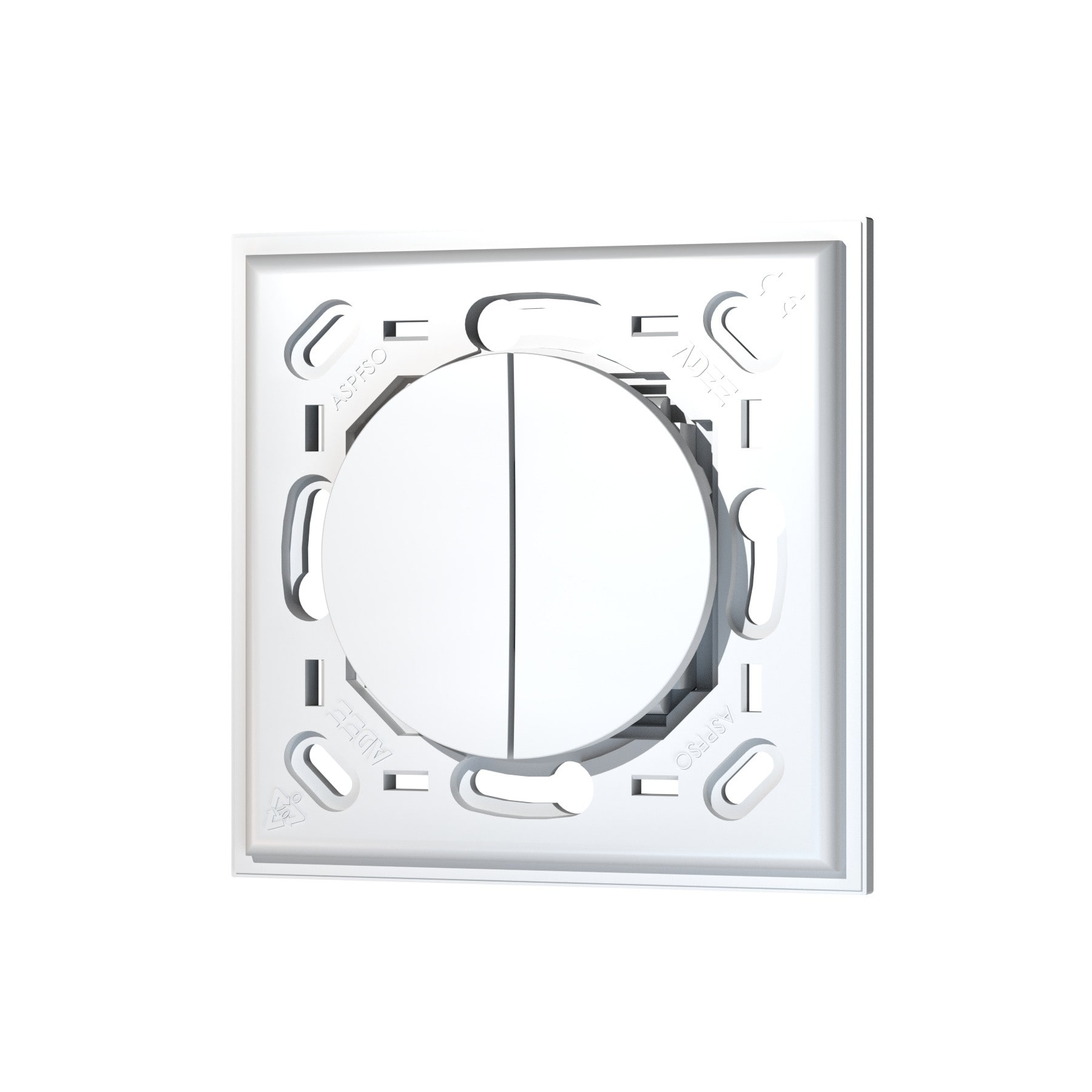 Adee - Kit support blanc EnOcean compatible ODACE? 2 touches blanches