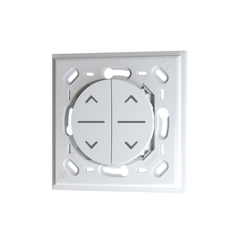 Adee - Kit support blanc compatible ODACE? 2 touches Volet Roulant