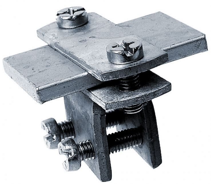 Adee - Conn. masse métal. Ac.galva raccord. ruban 30x2mm sur tôle 1 à 5 mm