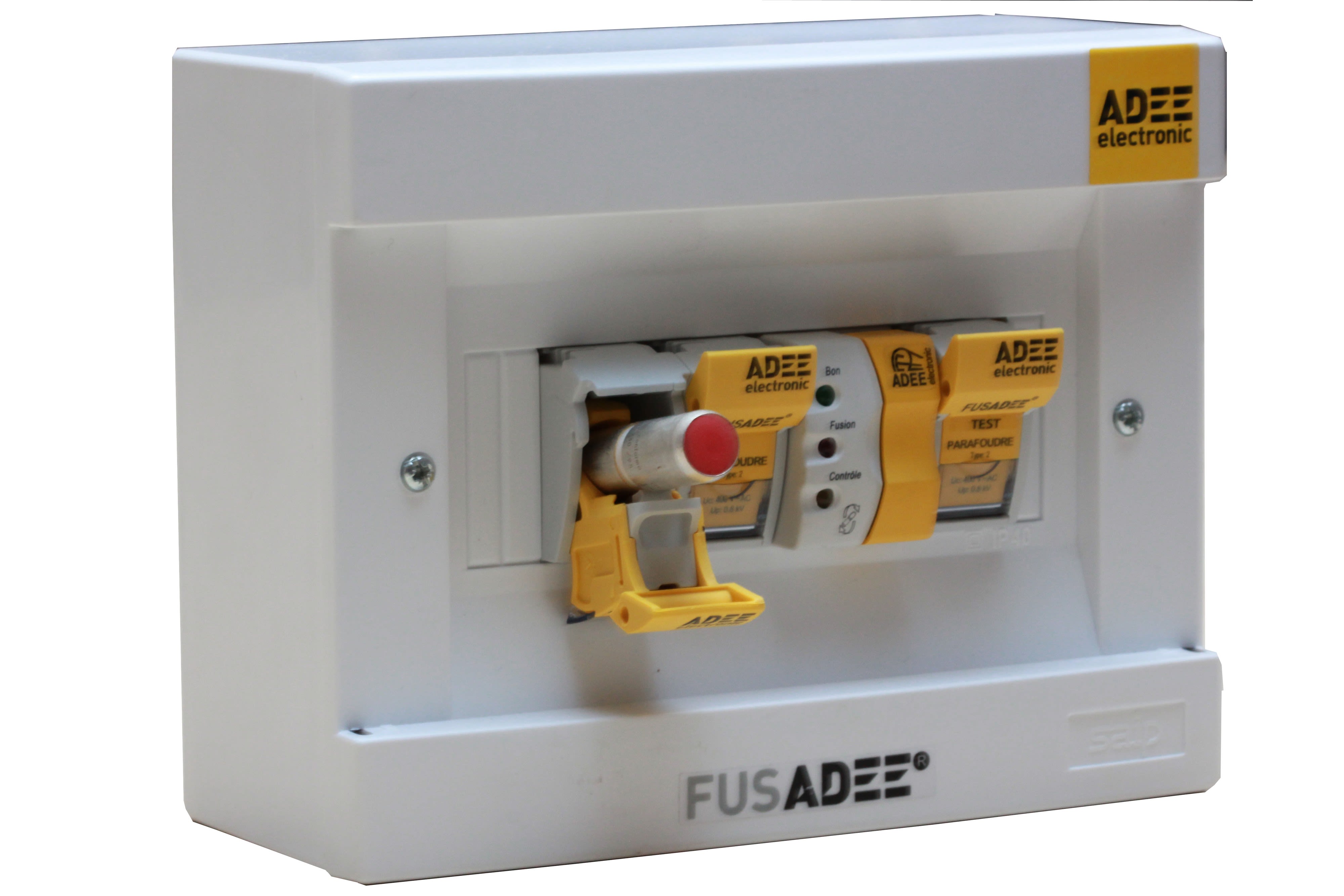 Adee - Boitier parafoudre FUSADEE bipolaire Premium 45KW avec contrôleur Up = 0,8kV