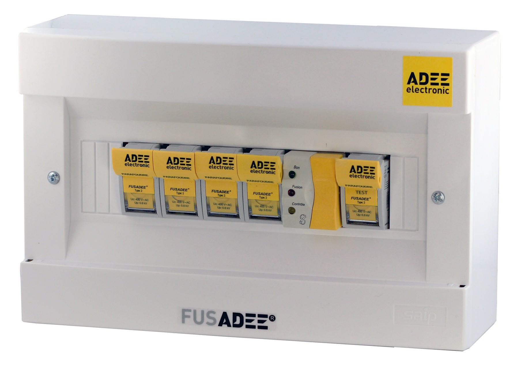 Adee - Boitier parafoudre FUSADEE tétrapolaire Medium 15KW contrôleur Up = 0,8kV