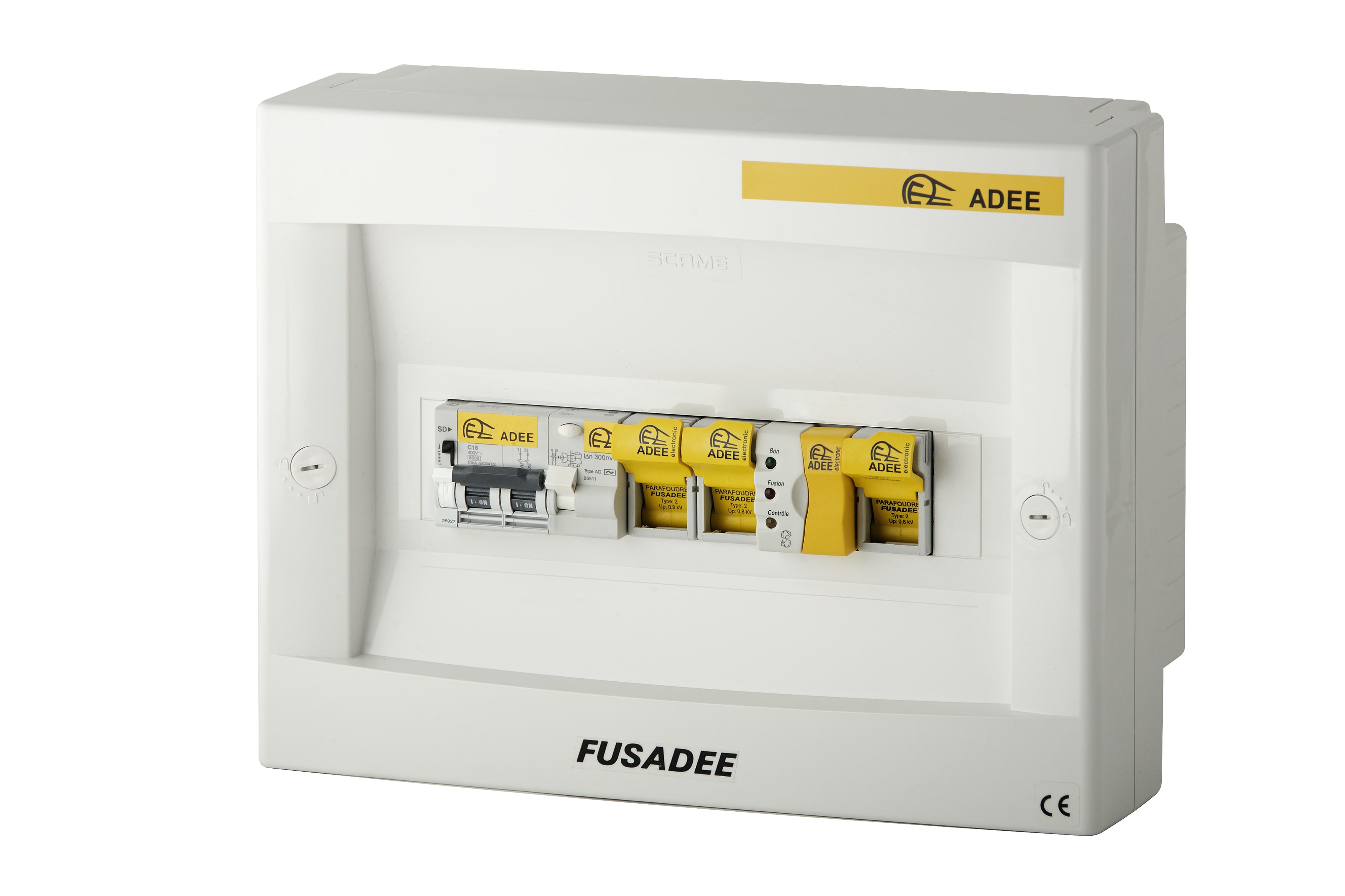 Adee - Coffret parafoudre FUSADEE 2P Premium 45KW avec déconnecteur et contrôleur