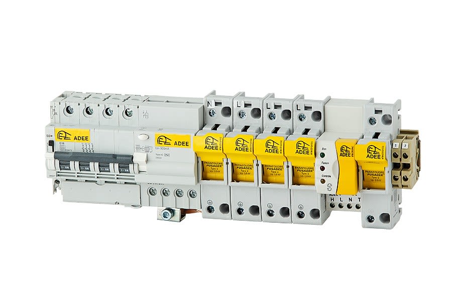 Adee - Parafoudre modulaire FUSADEE tétra Premium 45KW, déconn intégré, contrôleur