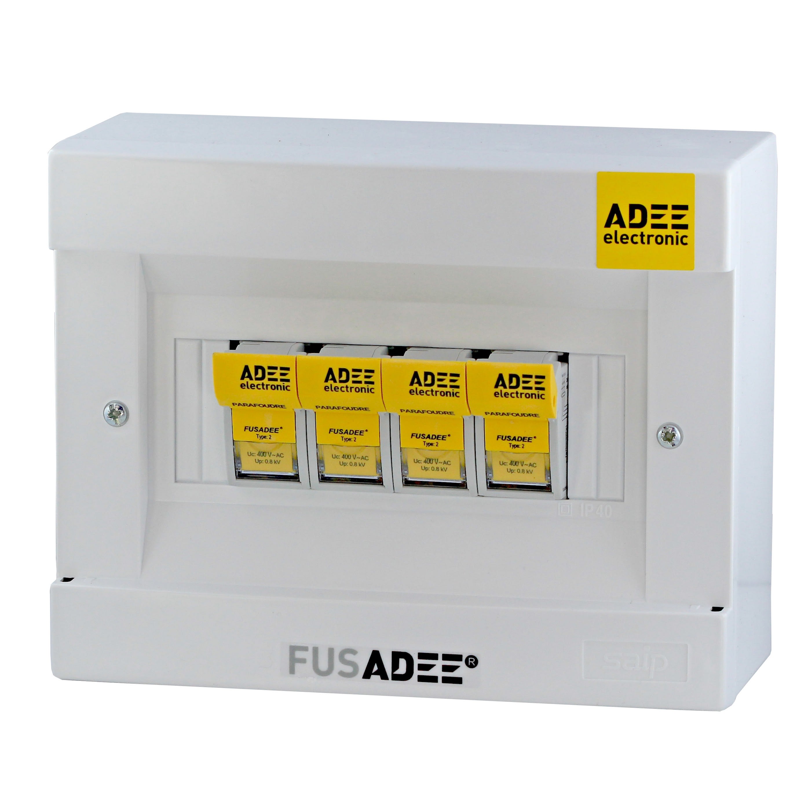 Adee - Boitier parafoudre FUSADEE tétrapolaire Access 5kW Up = 0,8kV