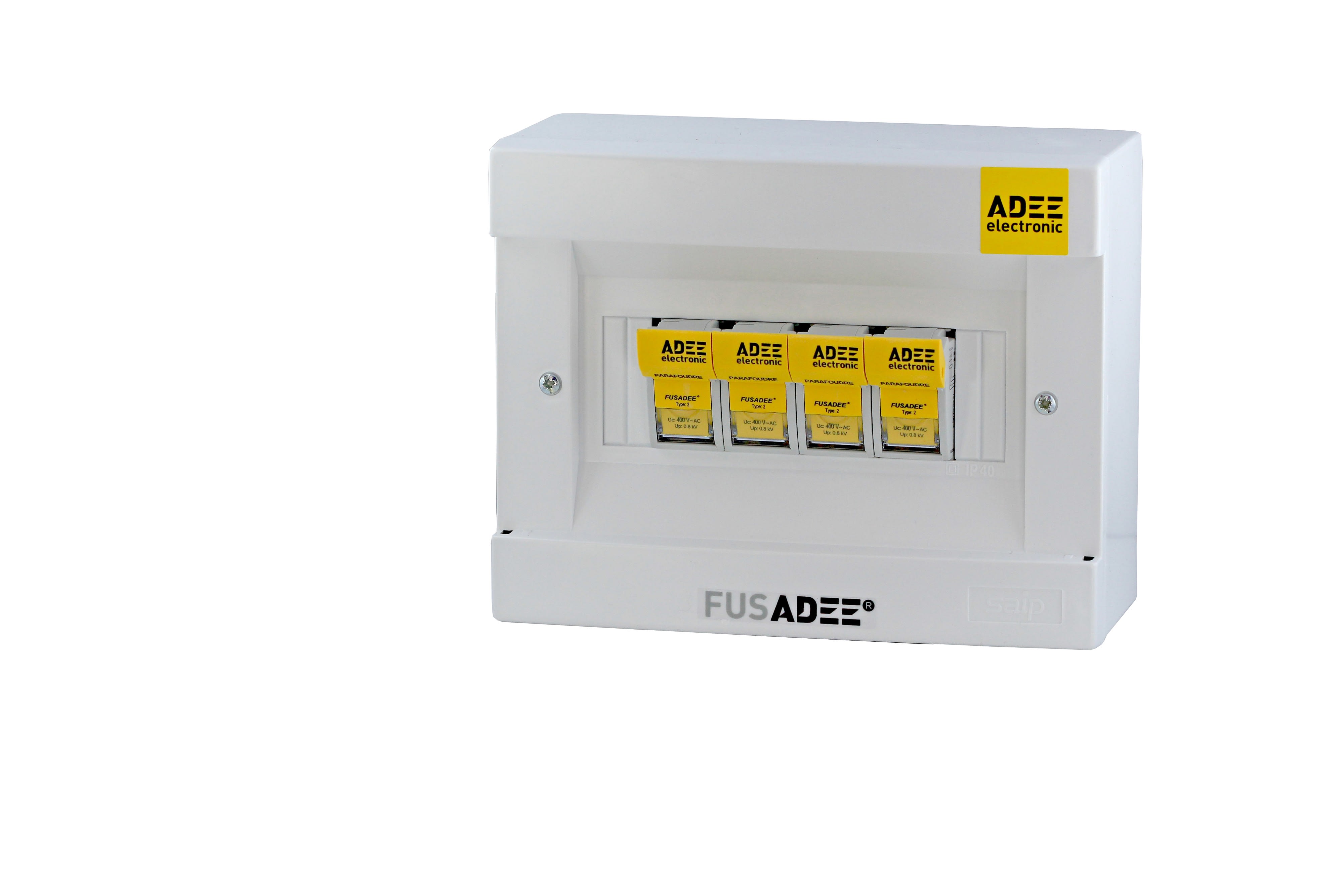 Adee - Boitier parafoudre FUSADEE tétrapolaire Premium 45KW Up = 0,8kV