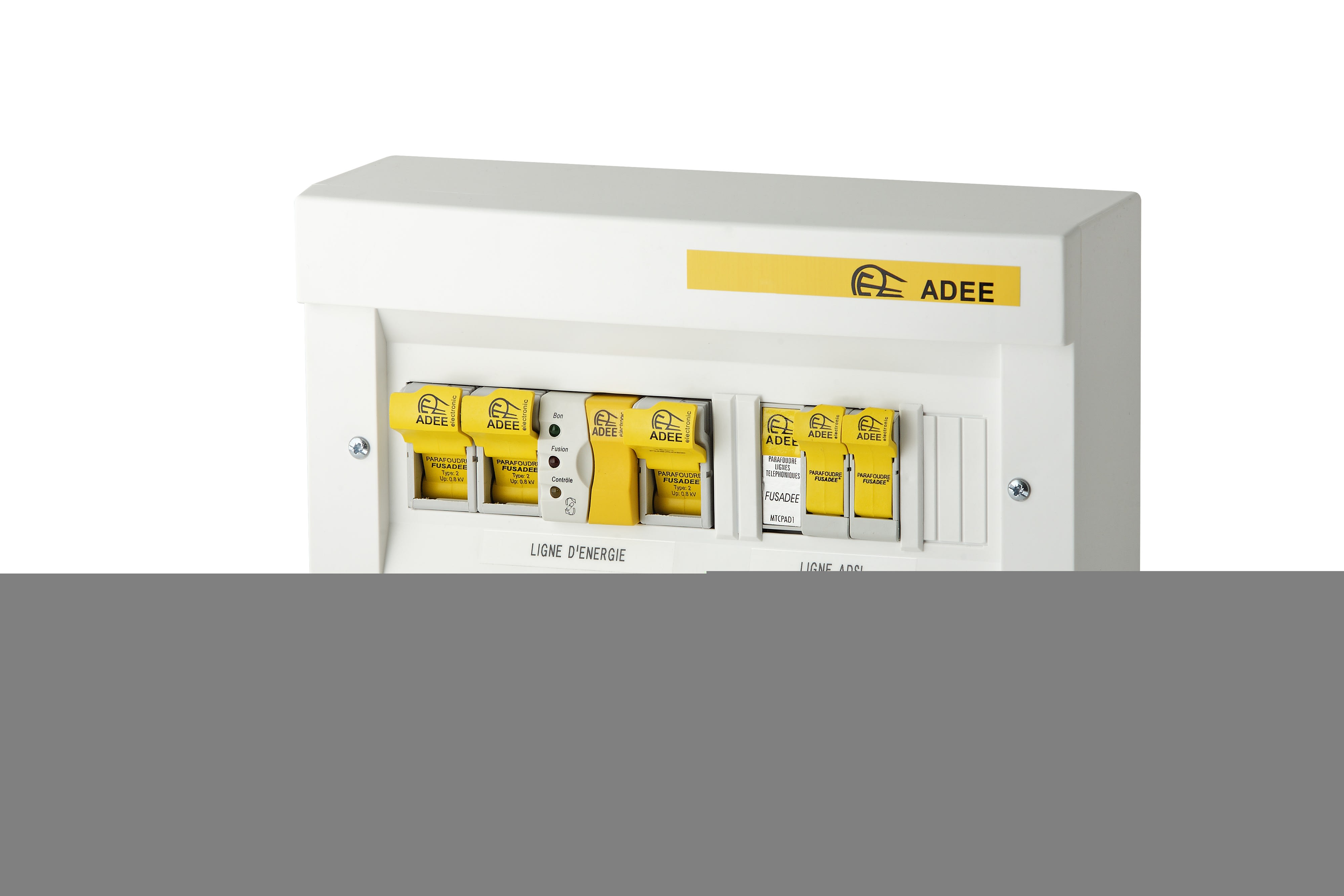 Adee - Boitier mixte FUSADEE 1 paire ADSL bipolaire 45KW contrôleur énergie Up 0,8kV