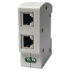 Adee - Parafoudre pour liaison Ethernet POE RJ45 F/F 1000Mbits In 2,5kA Iimp 0,5kA