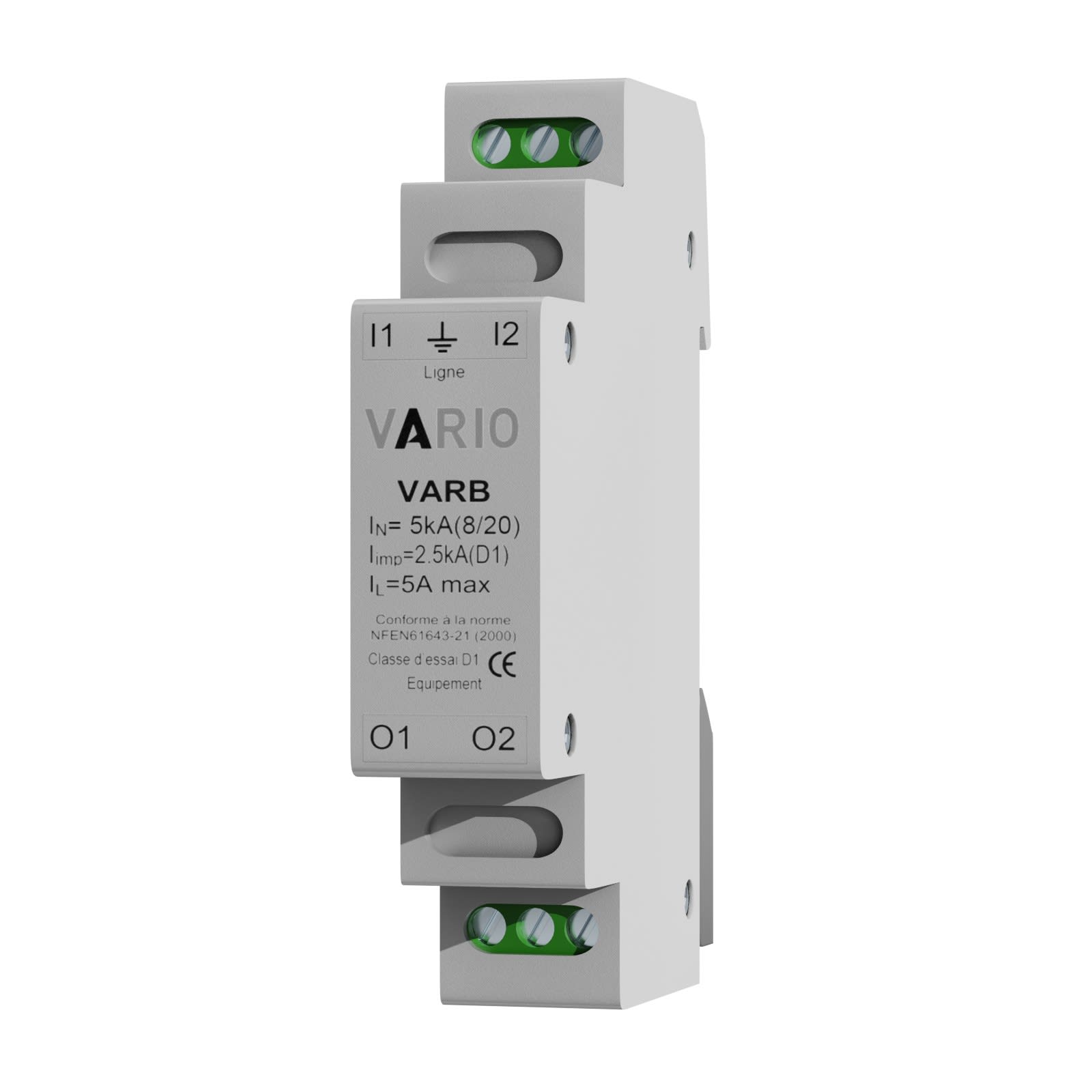 Adee - parafoudre Modulaire VARIO 1 paire ligne fort courant 5A Uc 48V Imax 10kA In5kA
