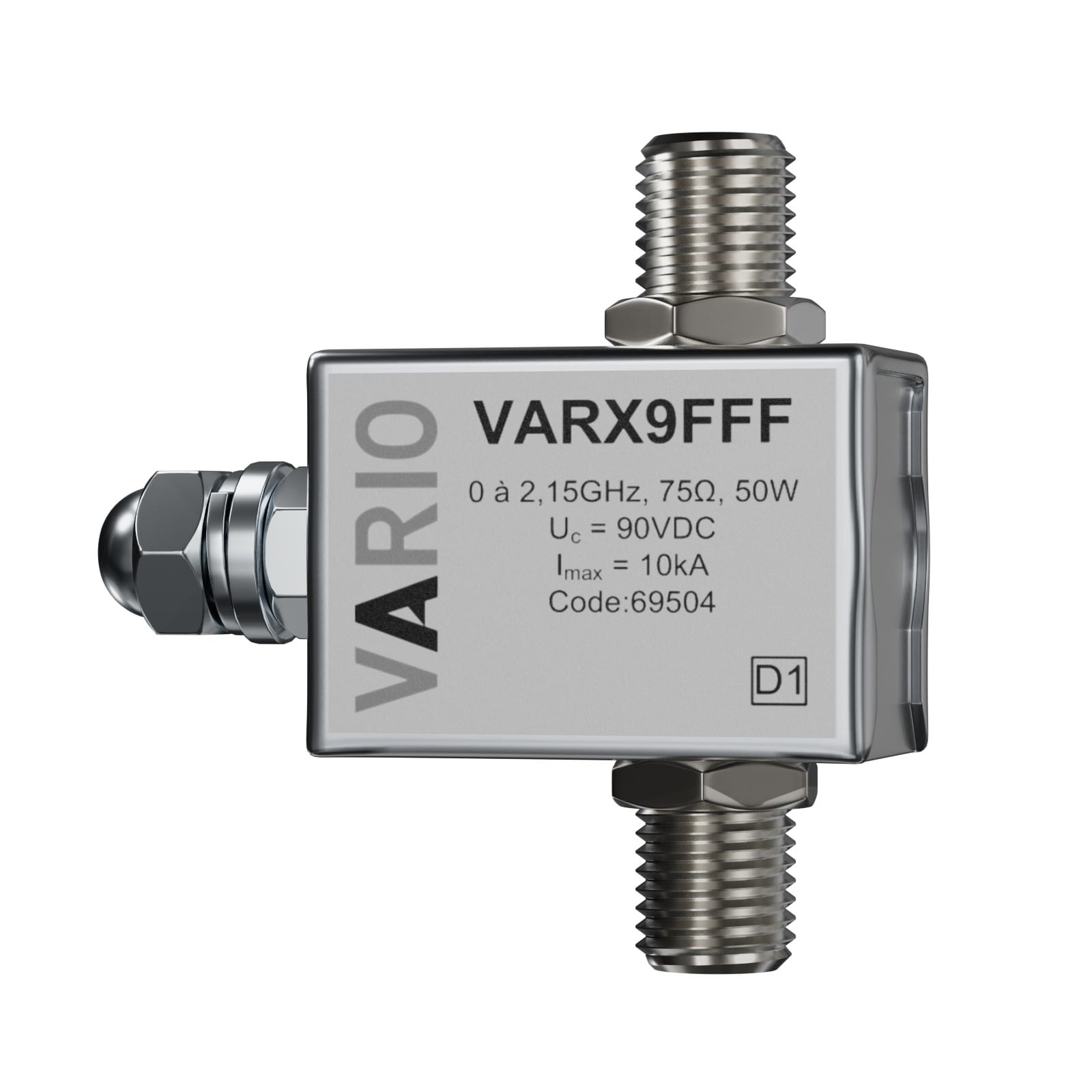 Adee - parafoudre coaxe VARIO pour antenne satellite F F/F Iimp 2kA (D1)