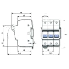 Adee - option déconnecteur tri fusibles 32A gG pour parafoudre T2, précâblé