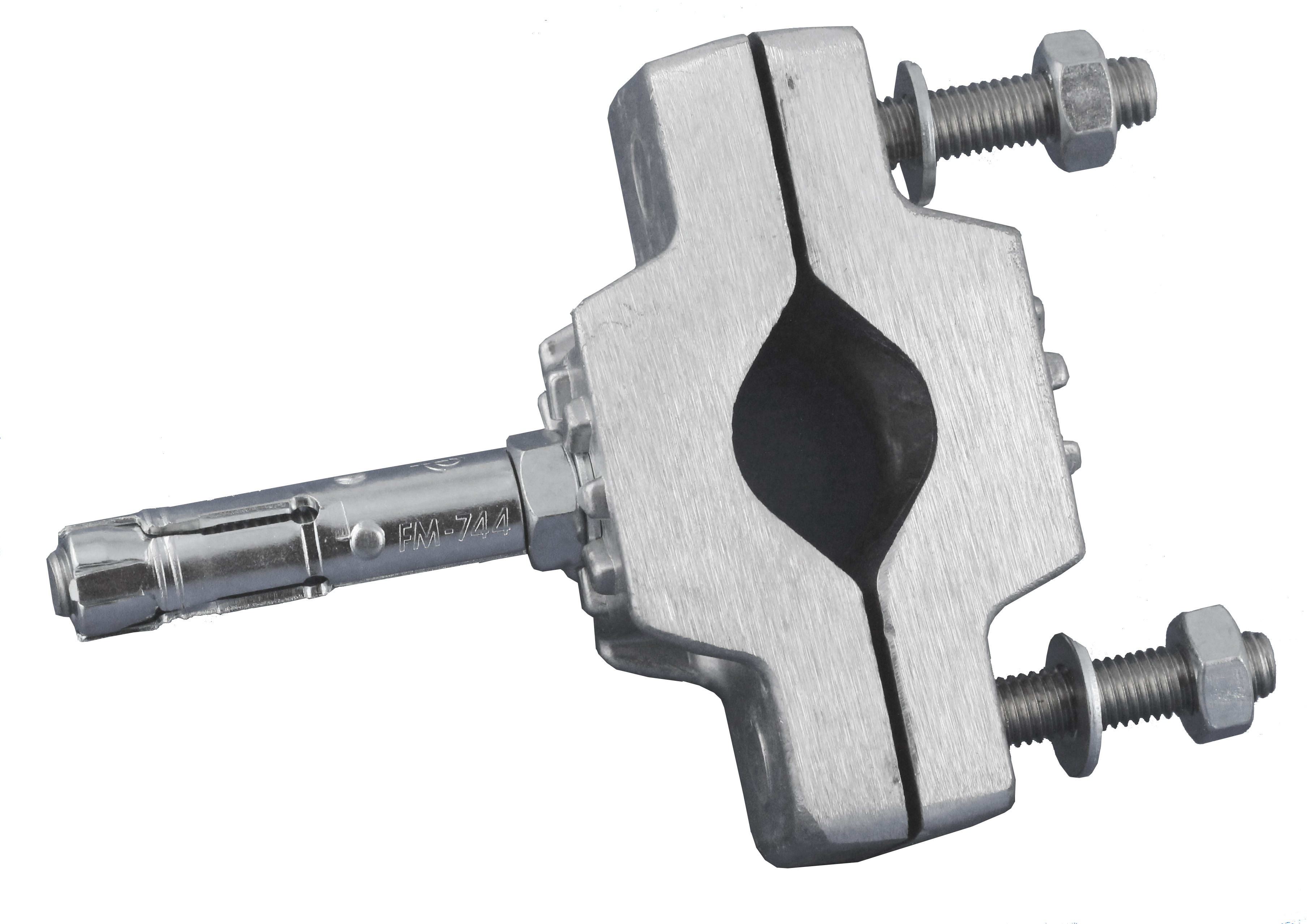 Adee - Collier de fixation avec patte à visser simple par cheville mécanique à l'unité