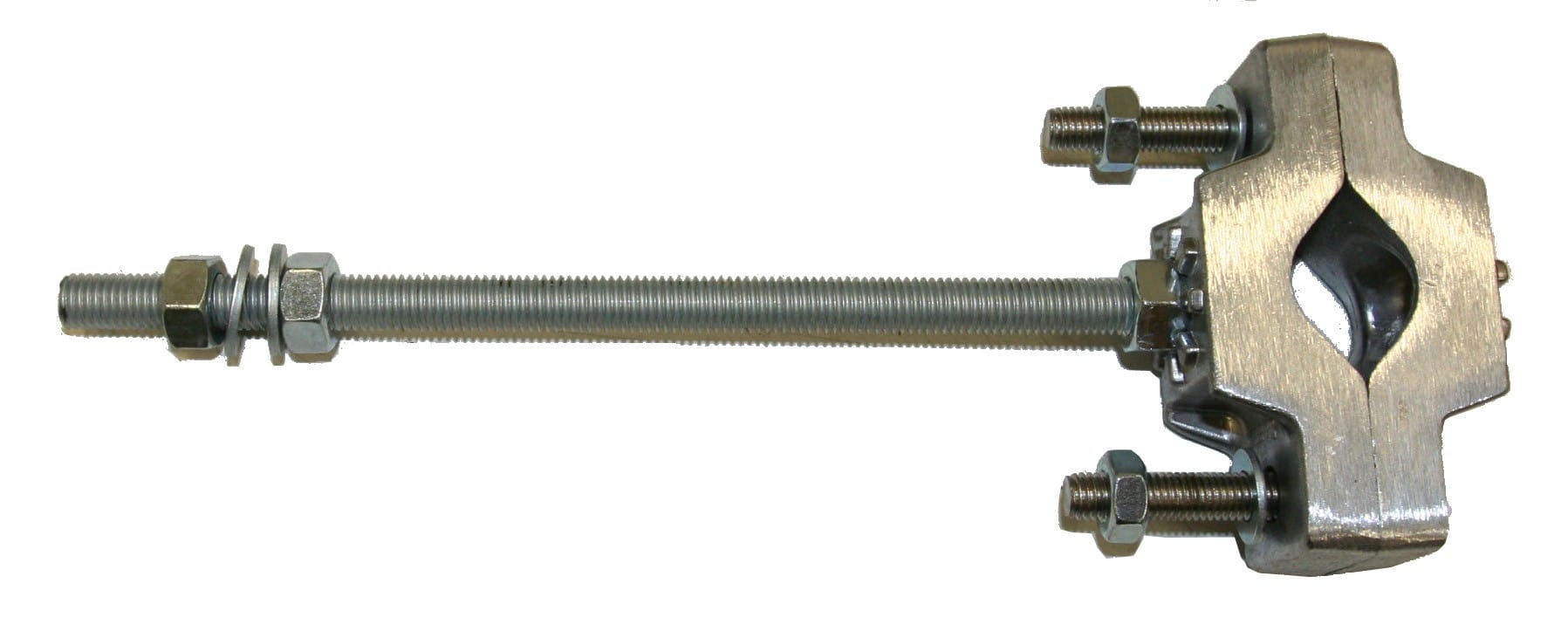 Adee - Collier fixation avec patte à visser déport 200mm cheville mécanique à l'unité