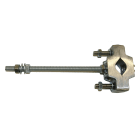 Adee - Collier fixation avec patte à visser déport 200mm cheville mécanique à l'unité