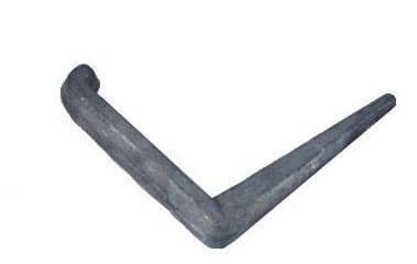 Adee - Crampon de fixation pour conducteur plat acier galvanisé court 30mm