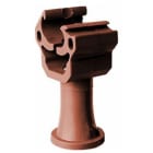 Adee - Attache ruban PVC couleur rouge 30mm pour fixation conducteur foudre