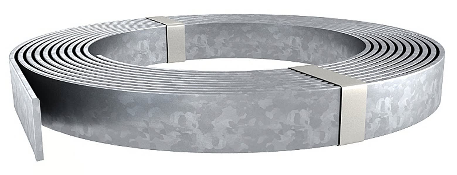 Adee - Ruban de descente acier galvanisé 30x3,5mm le mètre linéaire