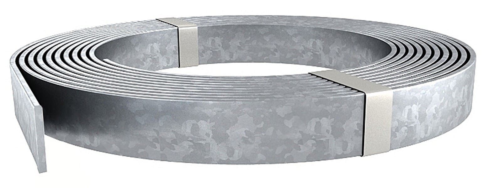 Adee - Ruban de descente acier galvanisé 30x3,5mm le mètre linéaire