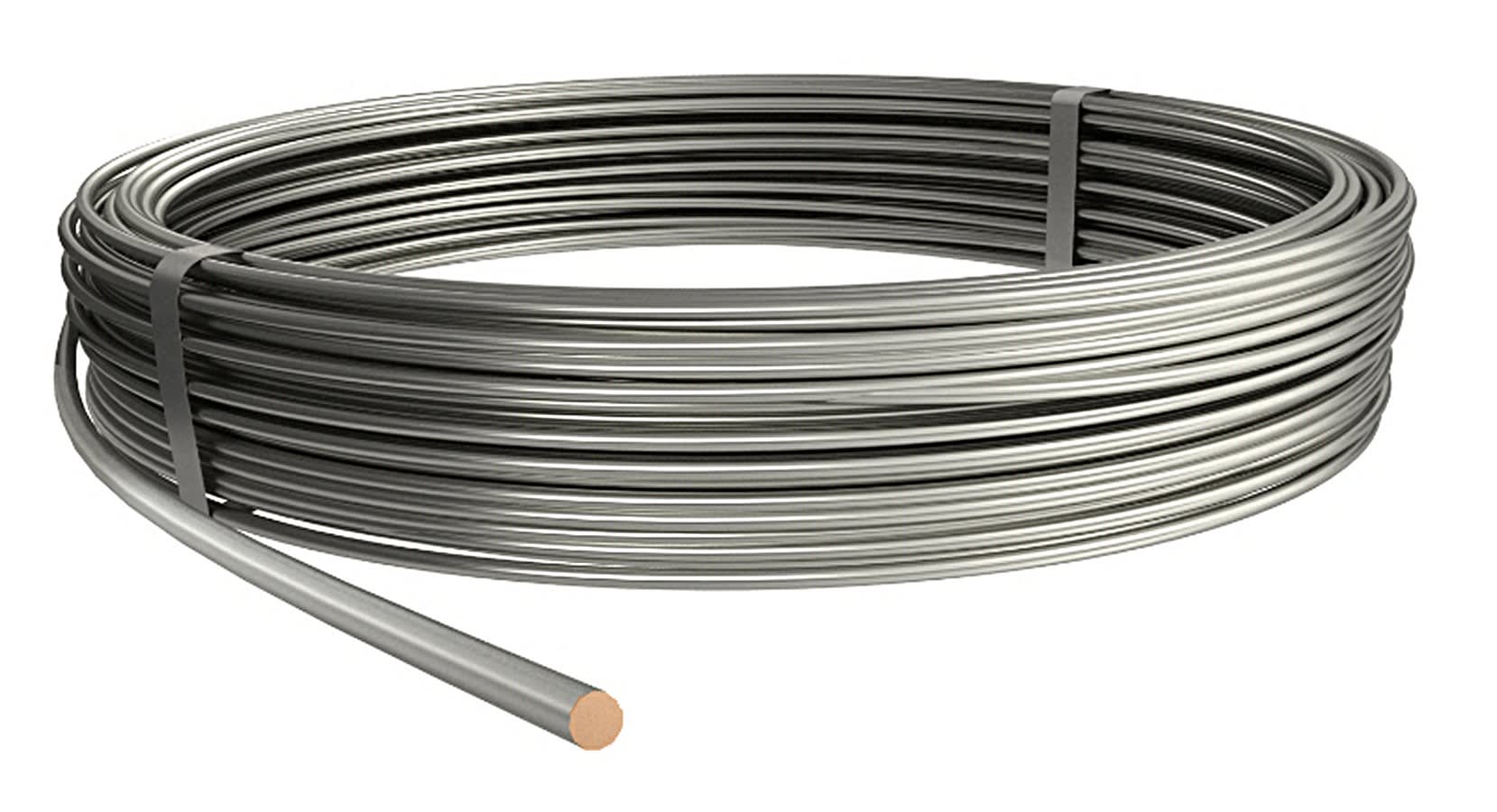 Adee - conducteur descente rond cuivre étamé 8mm le mètre linéaire