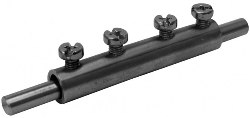 Adee - Raccord rond en ligne inox pour rond Ø8mm