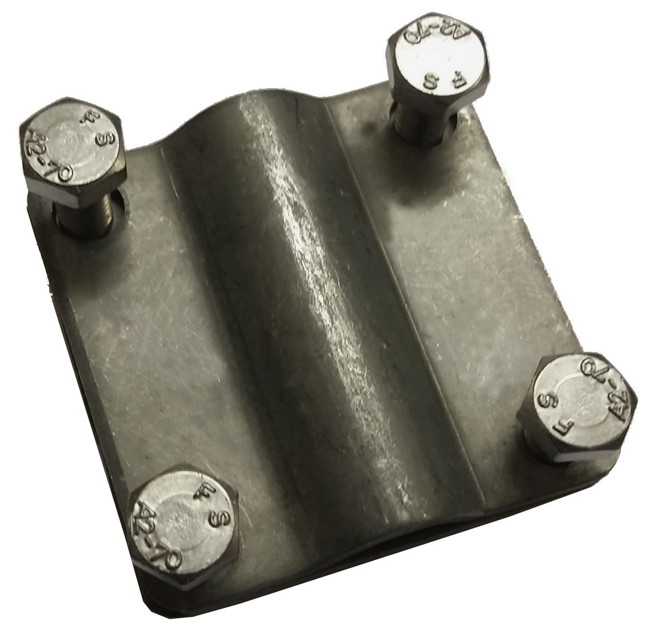 Adee - Raccord Inox pour connexion conducteur plat L30mm vers rond Ø6/10