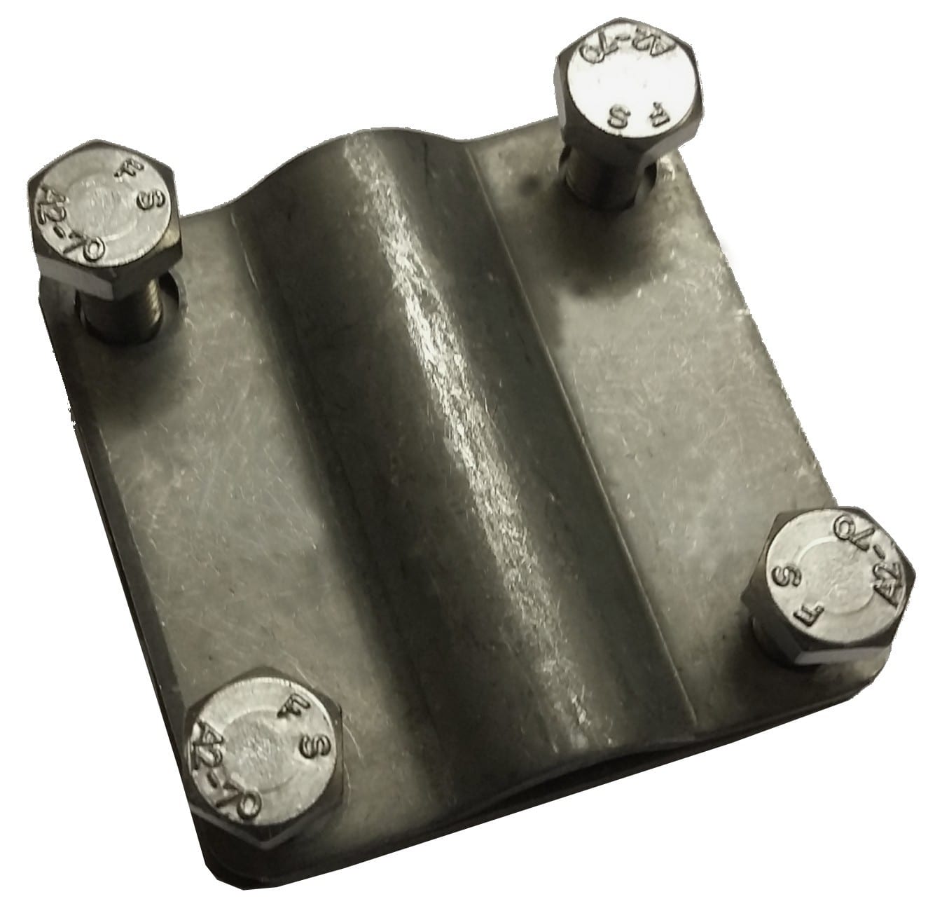 Adee - Raccord Inox pour connexion conducteur plat L30mm vers rond Ø6/10