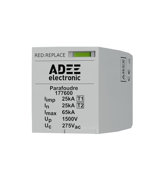 Adee - cartouche parafoudre T1 Iimp 25kA avec Fusible intégré