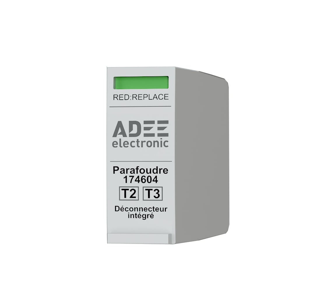 Adee - cartouche parafoudre T2 Phase Uc 300V avec fusible intégré Imax 40kA