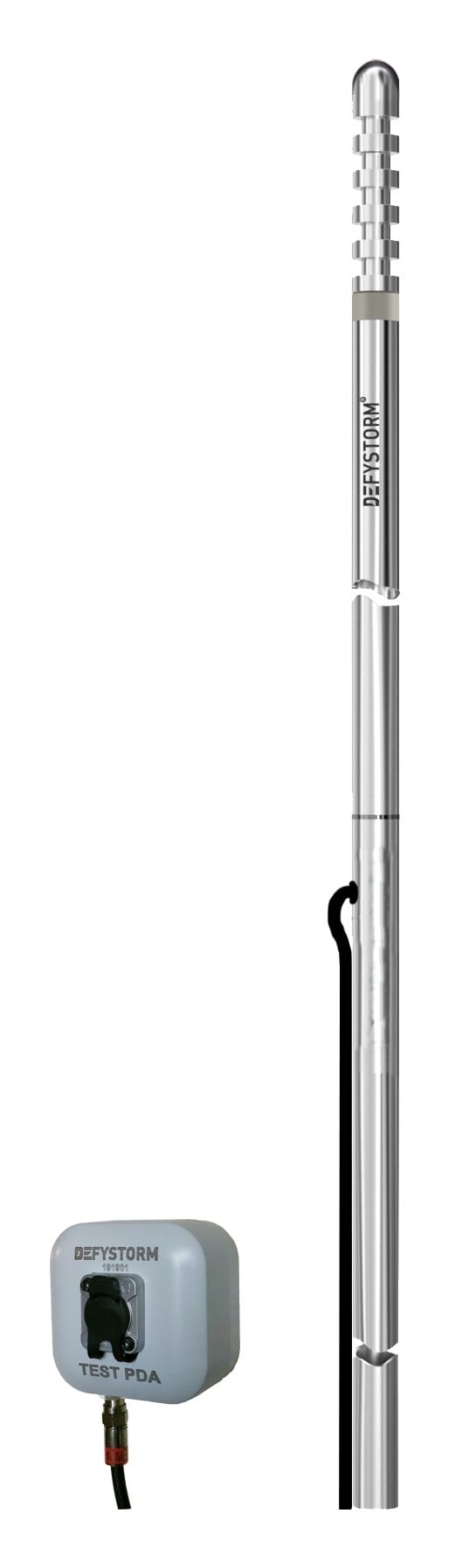 Adee - Pointe paratonnerre PDA DEFYSTORM 6S4 Inox dt:45µs à test direct par câble