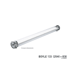 Sammode - BOYLE étanche ATEX zone 2,21,22  D133  L1300mm  corps clair  7400lm  4000K