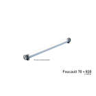 Sammode - FOUCAULT étanche satiné espaces confinés  traversant  D70  L575mm  600lm  3000K