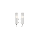 Sammode - Applique  Bendz  blanche  D70  L300mm  corps clair  1 lampe E27 4W 2700K