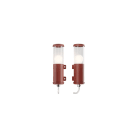 Sammode - Applique  Bendz  rouge  D70  L300mm  corps clair  1 lampe E27 4W 2700K