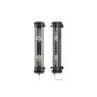 Sammode - Applique  Vendôme Mini  noire  D100  L500mm  2 lampes E14 4W 2700K