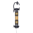 Sammode - Balladeuse  Balke  noir  D100  corps en verre  2 lampes E14 4W 2700K