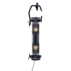 Sammode - Balladeuse  Balke  noir  D100  corps en verre  2 lampes E14 4W 2700K
