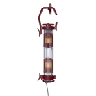 Sammode - Balladeuse  Balke  rouge  D100  corps en verre  2 lampes E14 4W 2700K