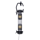 Sammode - Balladeuse  Balke  noir  D100  corps en verre  2 lampes E14 4W 2700K
