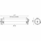 Sammode - Luminaire tubulaire EINSTEIN 133 CN  D133  2x  18W  T8 à douilles G13