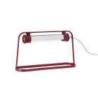 Sammode - Lampe à poser Astrup rouge 700lm 2700K cache appareillage Silver
