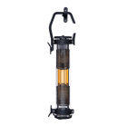 Sammode - Lampe à porter Balke D100 noire L520mm 2 lampes E14 4W 2700K corps en verre
