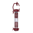 Sammode - Lampe à porter Balke D100 rouge L520mm 2 lampes E14 4W 2700K corps en verre