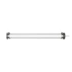 Sammode - Plafonnier Benson D100 L1600mm 4000lm 4000K corps clair grille Silver